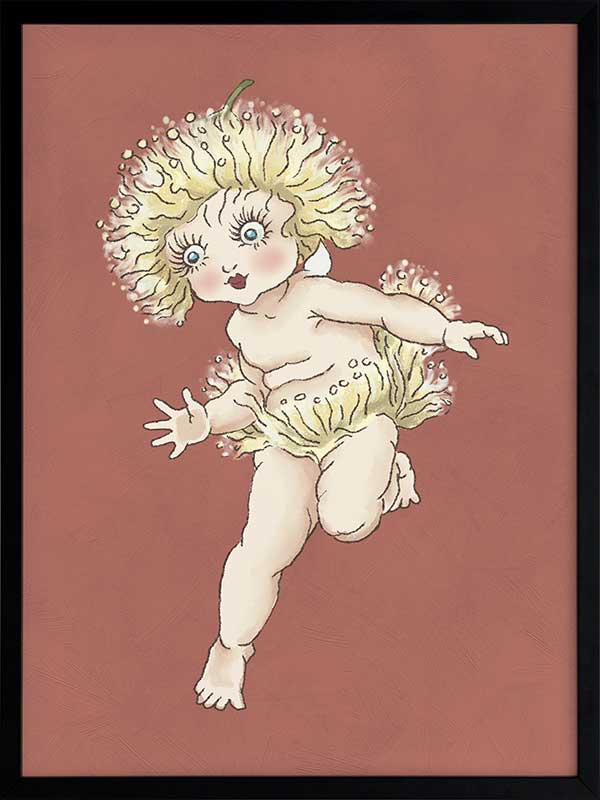 Gum Blossom Baby I Terracotta Framed Art Print