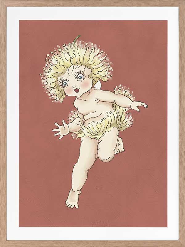 Gum Blossom Baby I Terracotta Framed Art Print