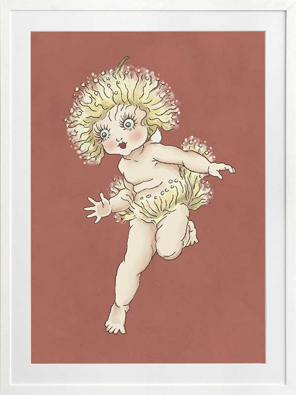Gum Blossom Baby I Terracotta Framed Art Print