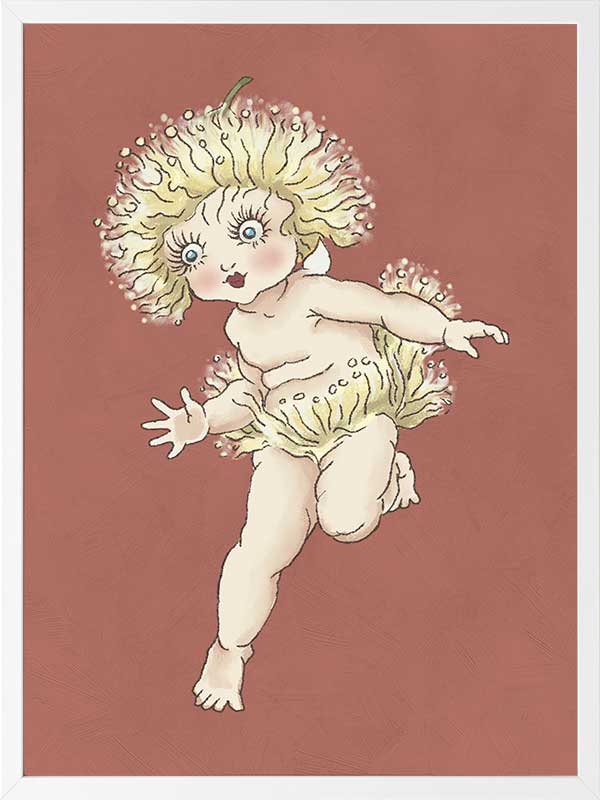 Gum Blossom Baby I Terracotta Framed Art Print