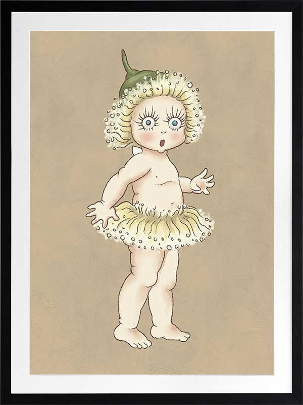 Gum Blossom Baby II Neutral Framed Art Print