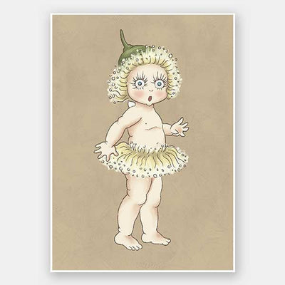 Gum Blossom Baby II Neutral Unframed Art Print