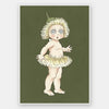 Gum Blossom Baby II Dark Green Unframed Art Print
