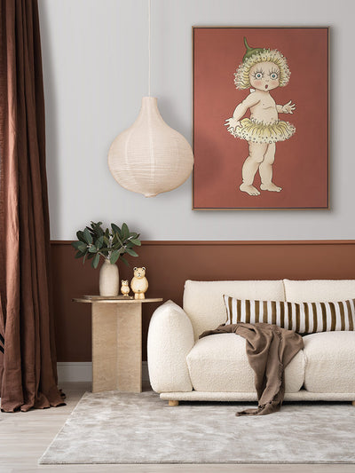 Gum Blossom Baby II Terracotta Canvas Art Print