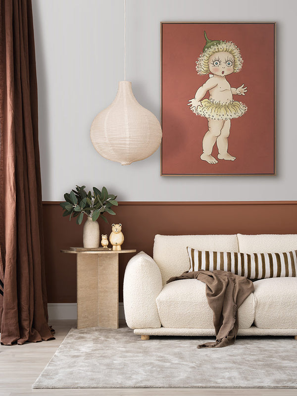 Gum Blossom Baby II Terracotta Canvas Art Print