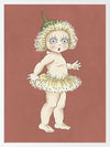 Gum Blossom Baby II Terracotta Framed Art Print