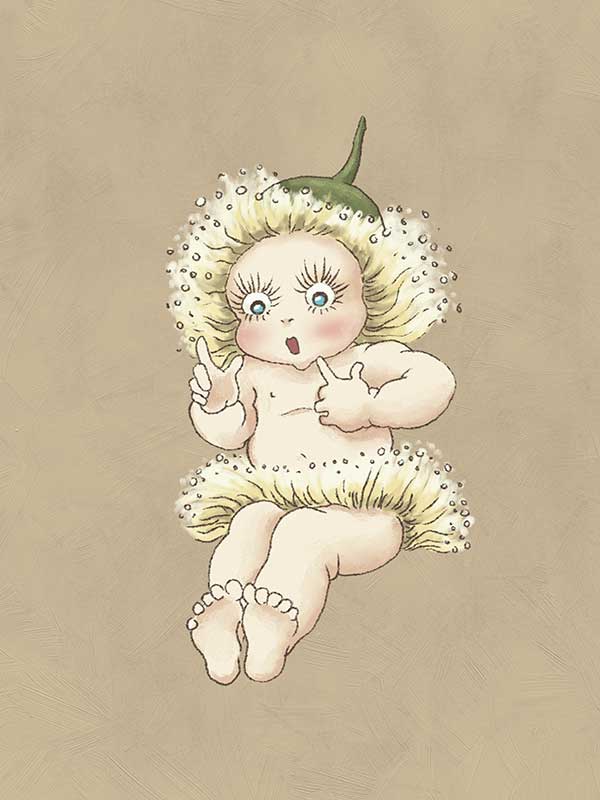 Gum Blossom Baby III Neutral - Buy Kids Themed Canvas Art By Urban