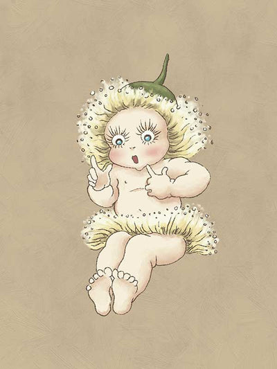 Gum Blossom Baby III Neutral Canvas Art Print