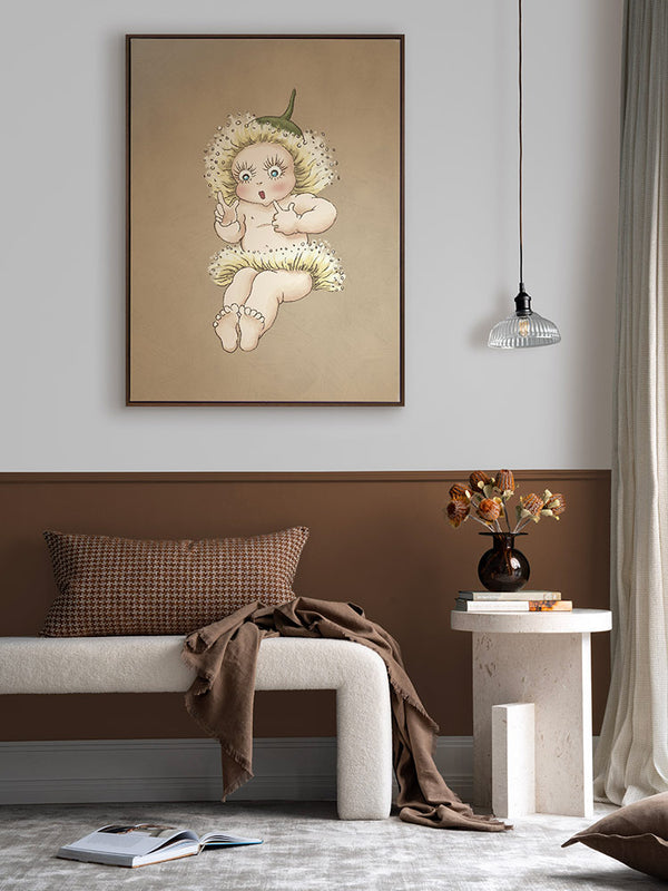 Gum Blossom Baby III Neutral Canvas Art Print | Lifestyle