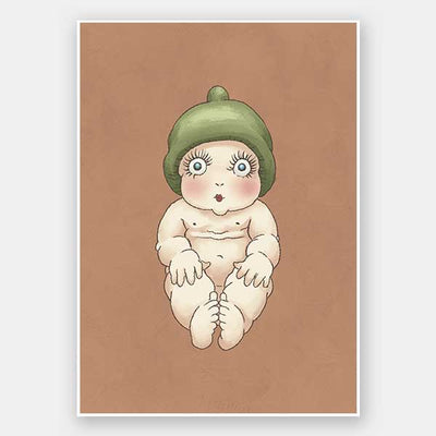 Gumnut Baby I Clay Unframed Art Print