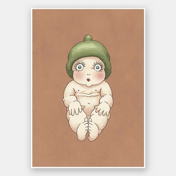 Gumnut Baby I Clay Unframed Art Print