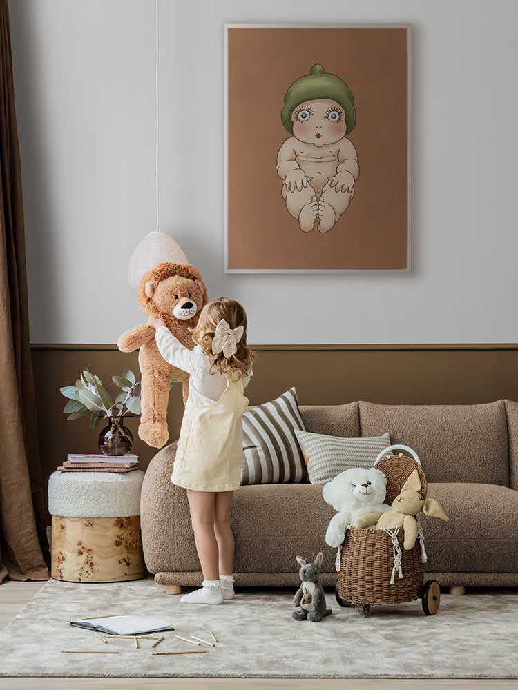 Gumnut Baby I Clay Canvas Art Print | Lifestyle