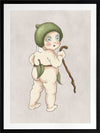 Gumnut Baby II Grey Framed Art Print