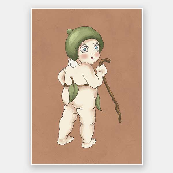 Gumnut Baby II Clay Unframed Art Print