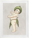 Gumnut Baby III Grey Framed Art Print