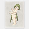 Gumnut Baby III Grey Unframed Art Print