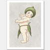 Gumnut Baby III Grey Unframed Art Print