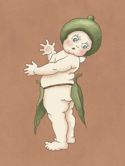 Gumnut Baby III Clay Canvas Art Print