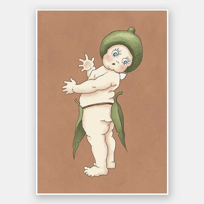 Gumnut Baby III Clay Unframed Art Print