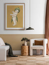 Gumnut Baby III Mustard Framed Art Print | Lifestyle