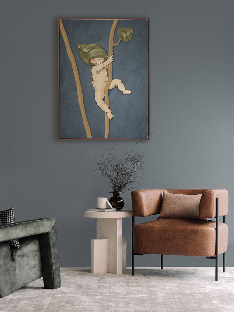 Gumnut Adventures I Blue Canvas Art Print | Lifestyle