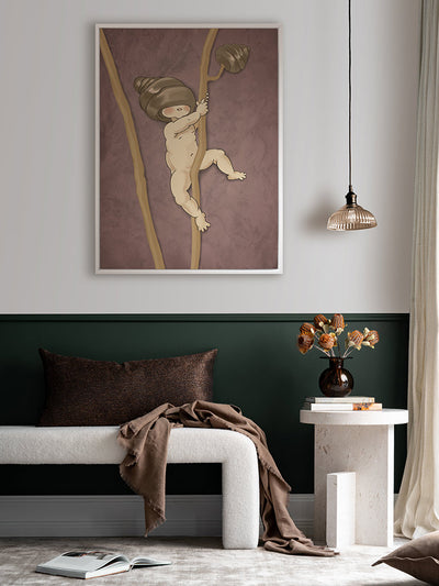 Gumnut Adventures I Mauve Canvas Art Print | Lifestyle