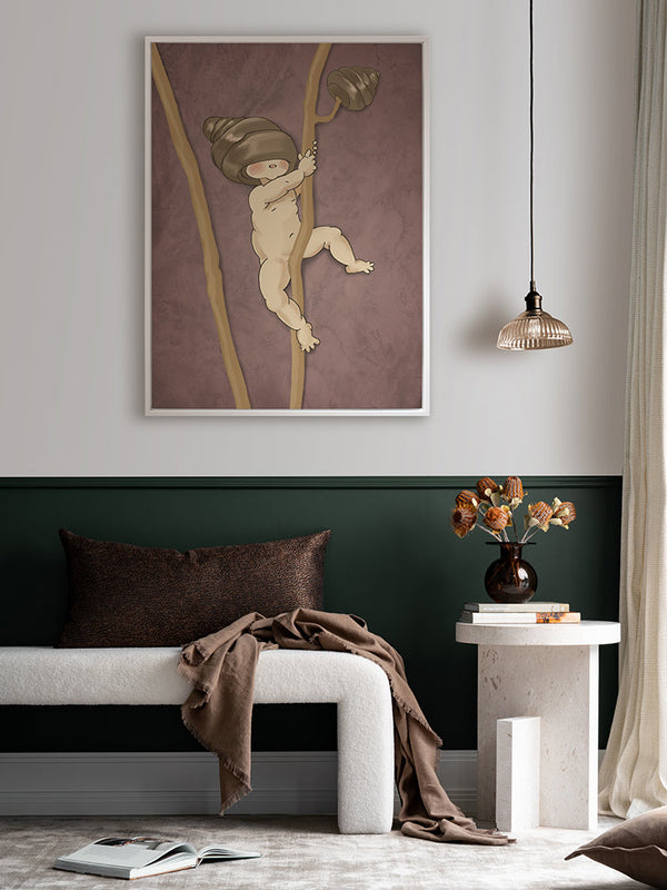 Gumnut Adventures I Mauve Canvas Art Print | Lifestyle