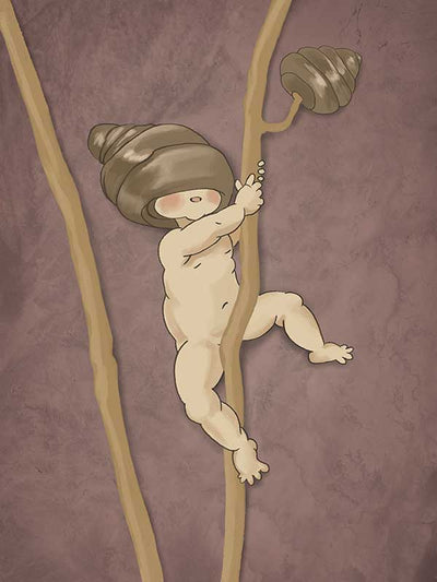 Gumnut Adventures I Mauve Canvas Art Print