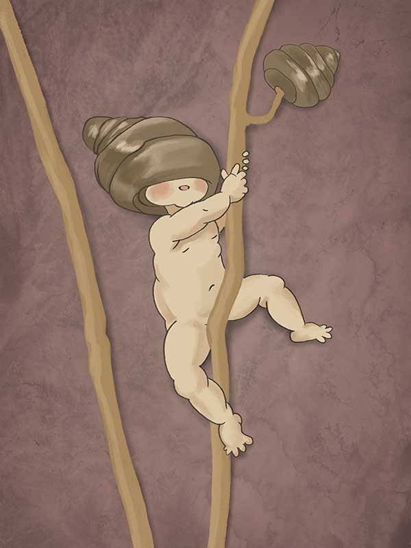 Gumnut Adventures I Mauve Canvas Art Print