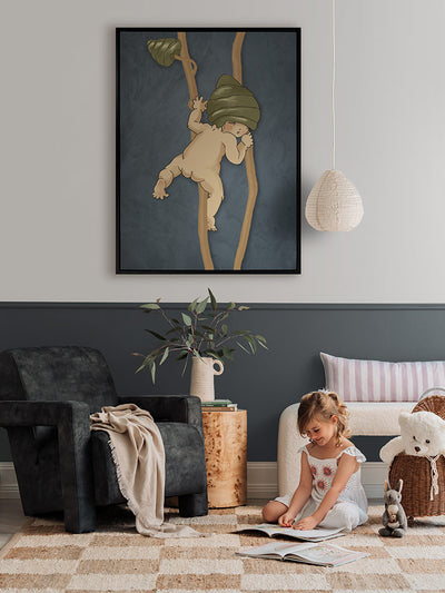 Gumnut Adventures II Blue Canvas Art Print | Lifestyle