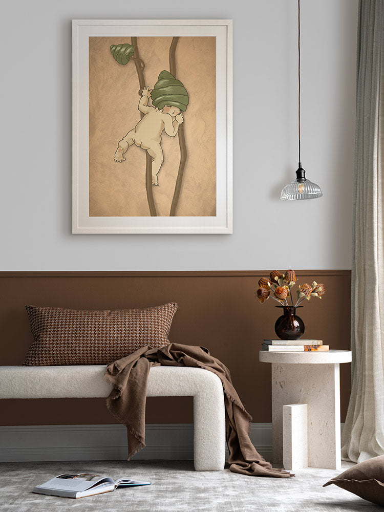 Gumnut Adventures II Neutral Framed Art Print | Lifestyle