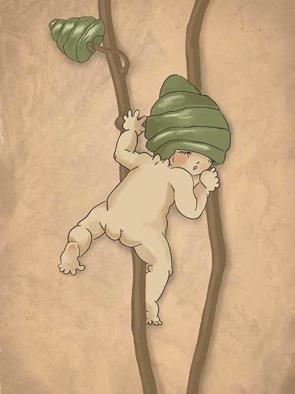 Gumnut Adventures II Neutral Canvas Art Print