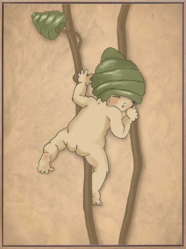 Gumnut Adventures II Neutral Canvas Art Print