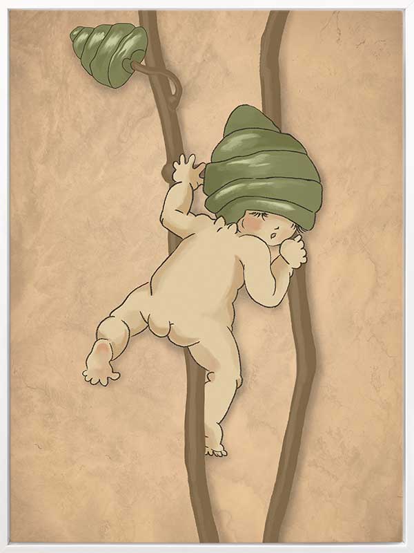 Gumnut Adventures II Neutral Canvas Art Print
