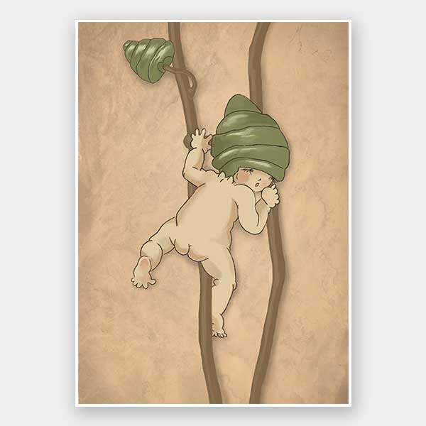 Gumnut Adventures II Neutral Unframed Art Print