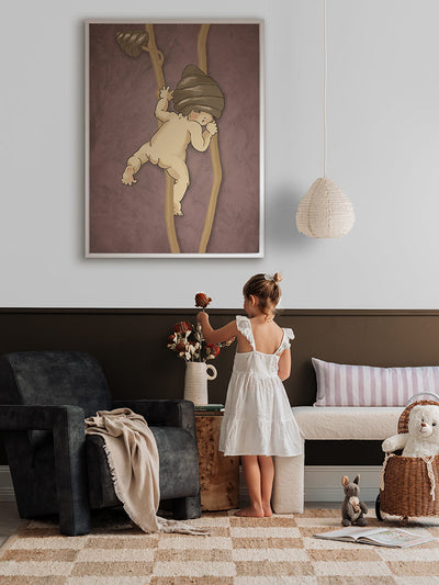 Gumnut Adventures II Mauve Canvas Art Print | Lifestyle