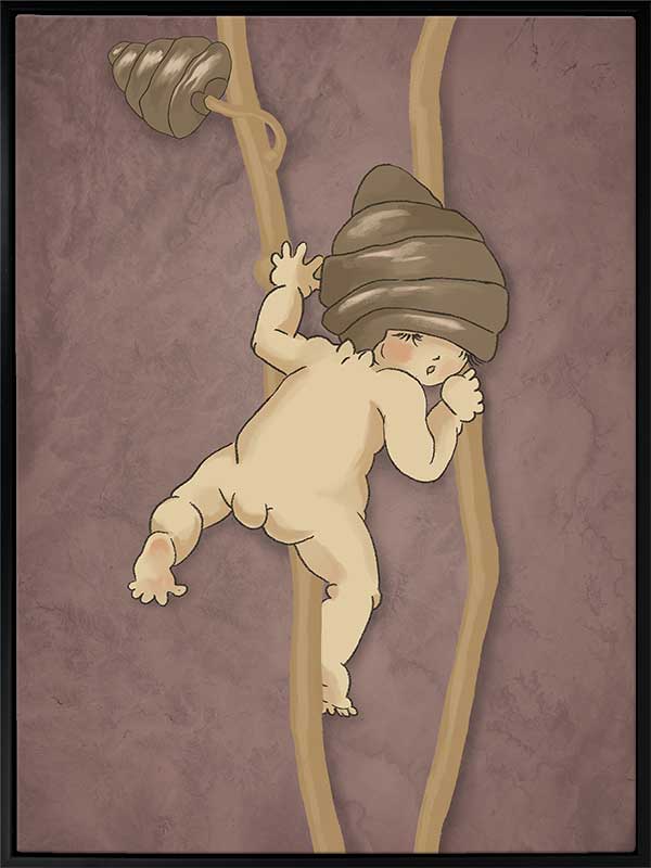 Gumnut Adventures II Mauve Canvas Art Print