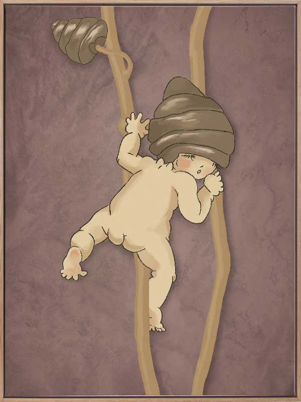 Gumnut Adventures II Mauve Canvas Art Print