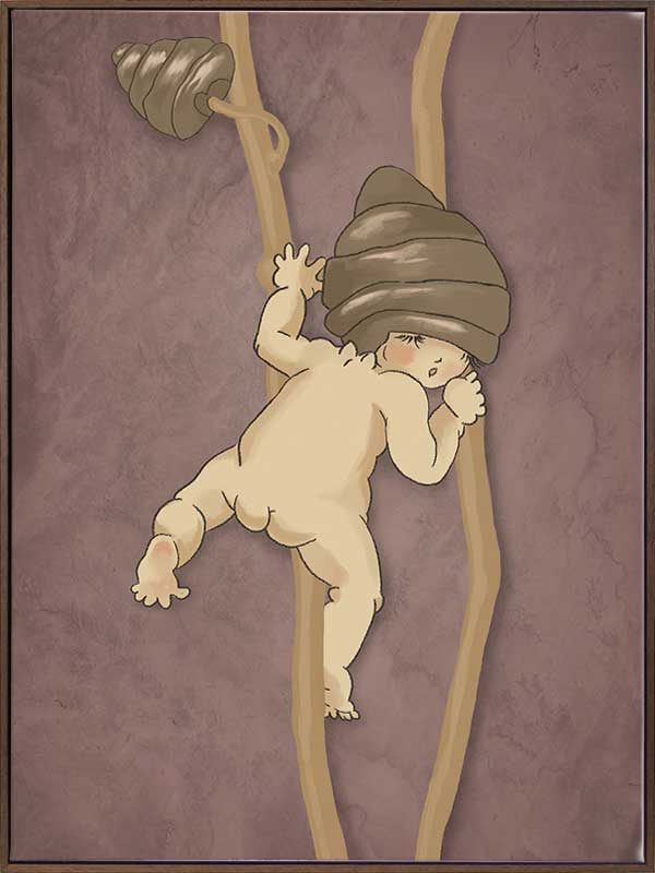 Gumnut Adventures II Mauve Canvas Art Print