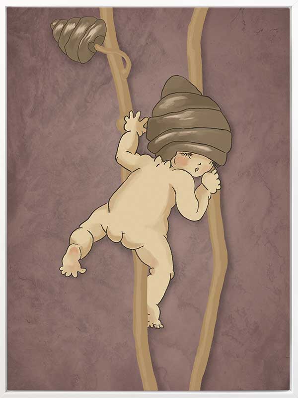 Gumnut Adventures II Mauve Canvas Art Print