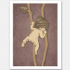 Gumnut Adventures II Mauve Unframed Art Print