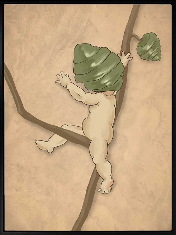 Gumnut Adventures III Neutral Canvas Art Print