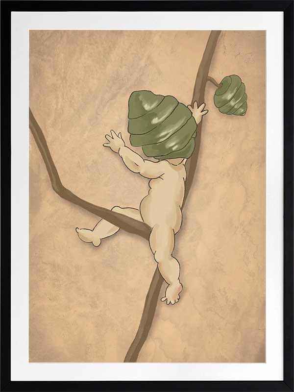Gumnut Adventures III Neutral Framed Art Print