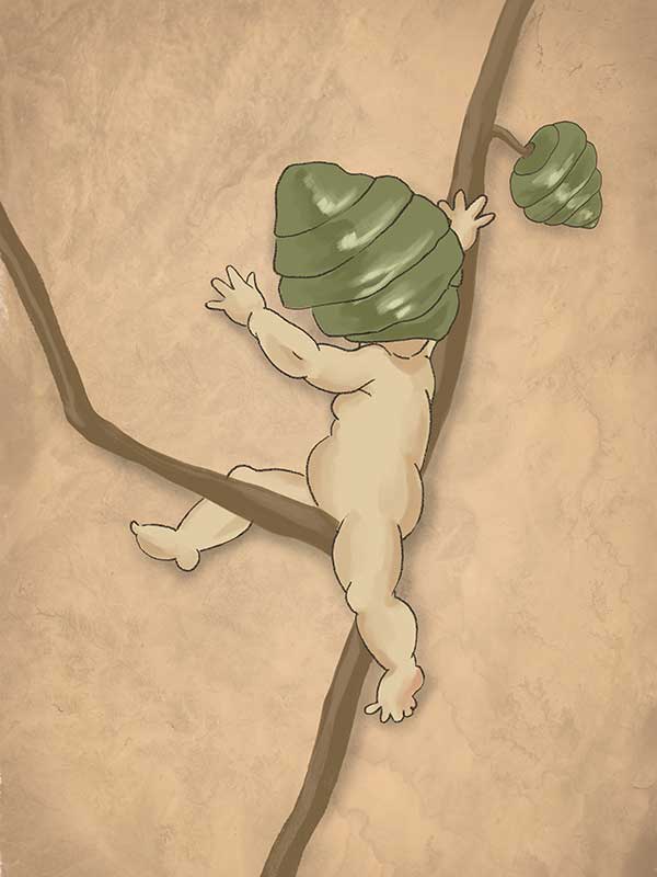 Gumnut Adventures III Neutral Canvas Art Print