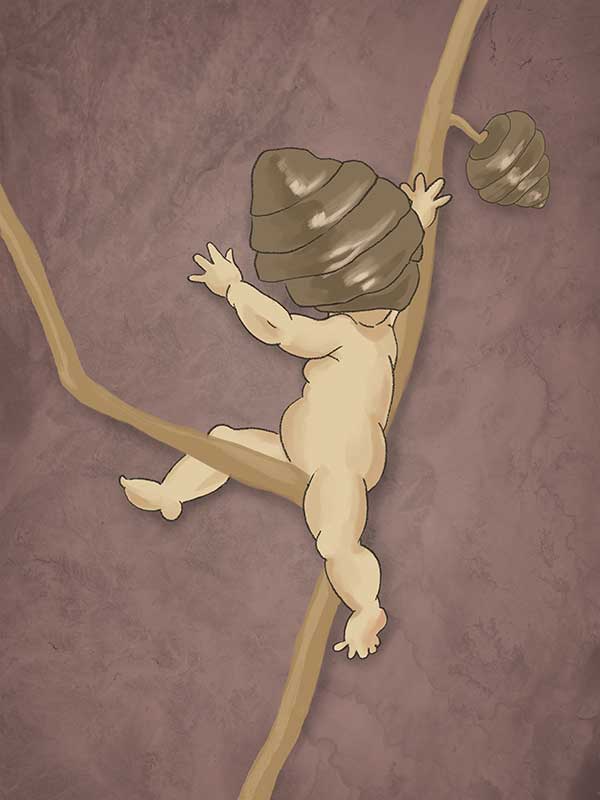 Gumnut Adventures III Mauve Canvas Art Print