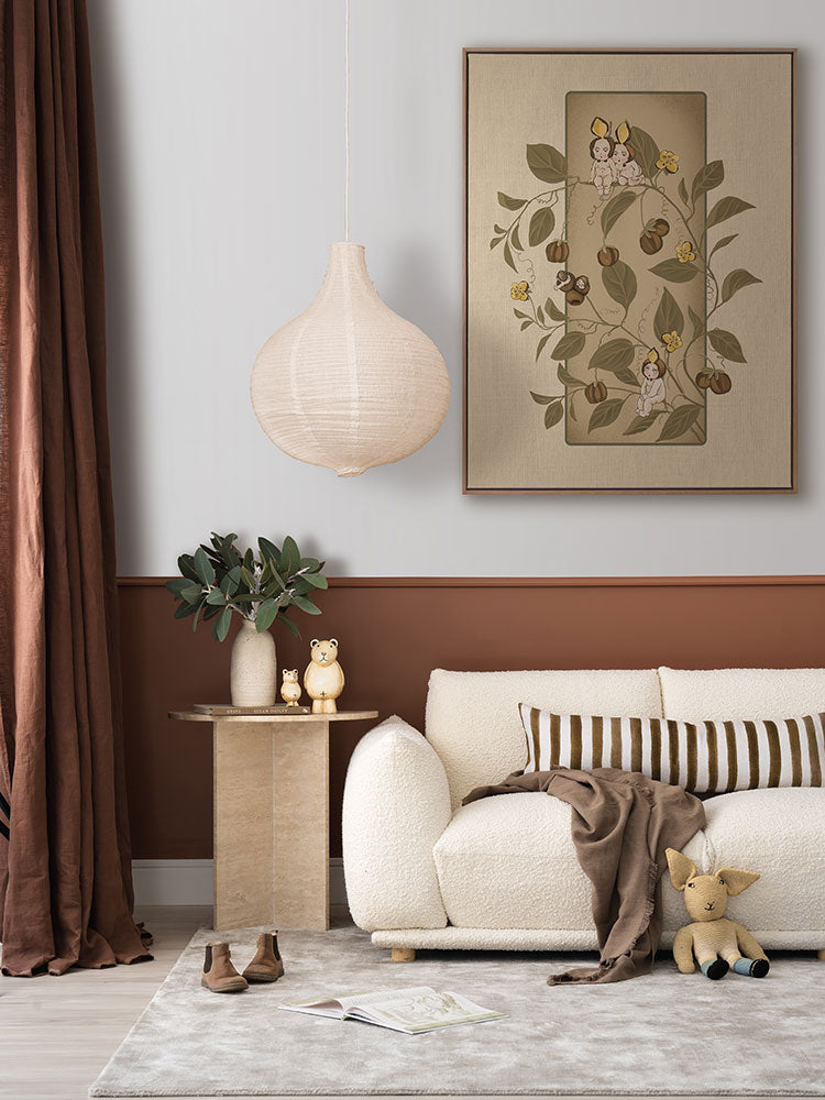 A Day with the Boronia Babies Beige Canvas Art Print | Lifestyle