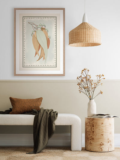 Snugglepot, Cuddlepie & Friends Light Blue Framed Art Print | Lifestyle