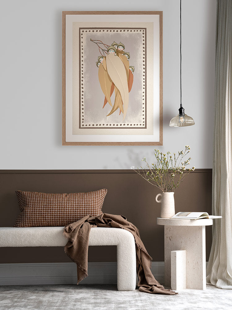 Snugglepot, Cuddlepie & Friends Mauve Framed Art Print | Lifestyle