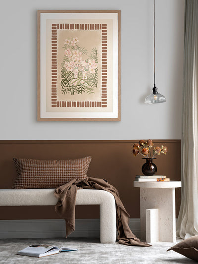 Boronia Babies’ Secret Garden Brown Framed Art Print | Lifestyle