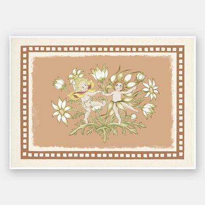 Dancing in the Springtime Neutral Unframed Art Print